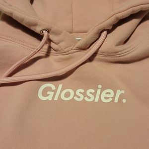 Pink Glossier hoodie